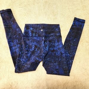 Lululemon Athletica Yoga Pants - Blue City Map